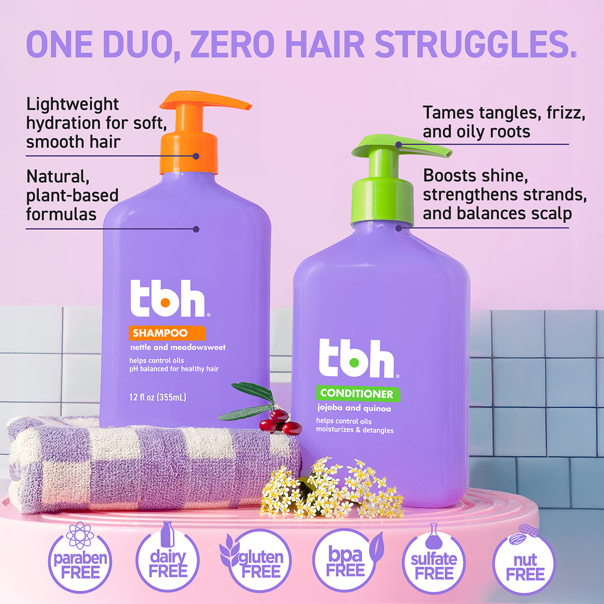 tbh® kids shampoo & conditioner duo