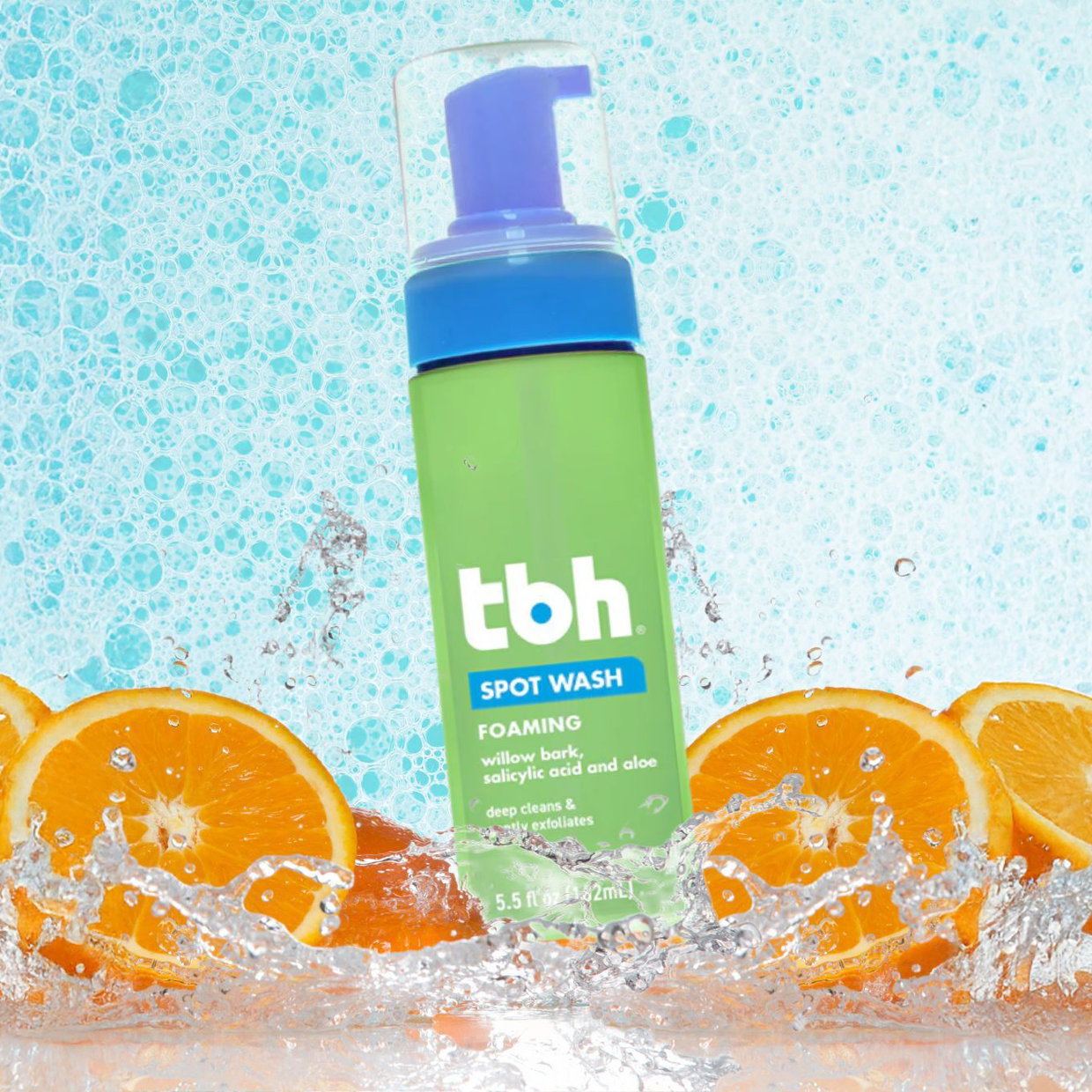 tbh® kids spot foaming face wash